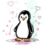 Tux, the Linux penguin, reimagined